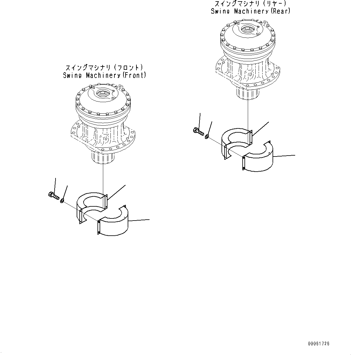 Komatsu parts book diagram for PC2000-11E0 S/N 31001-UP: PARTS FOR MACHINE TRANSPORTATION, (#30001-)