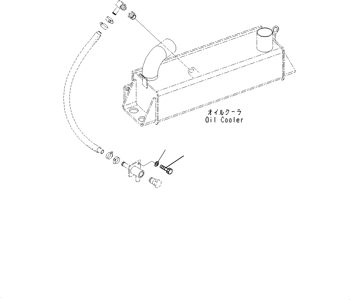 Komatsu parts book diagram for WD600-6R S/N 61001-UP: RADIATOR, RELATED PARTS(#60001-)