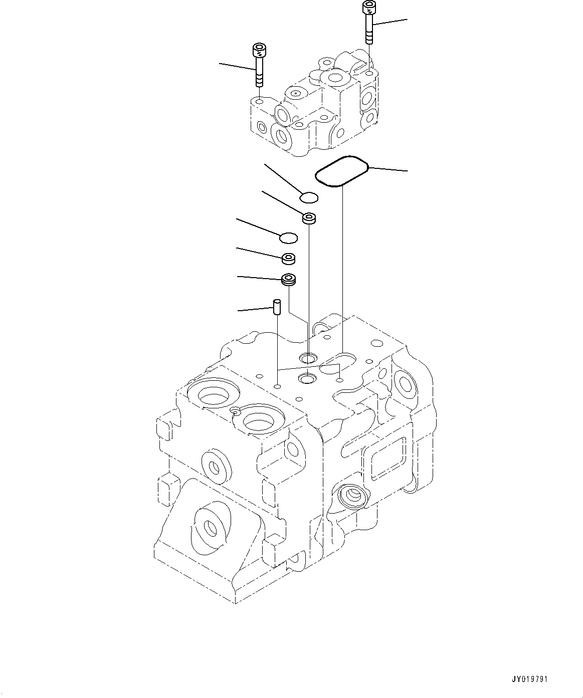 Komatsu parts book diagram for WD600-6R S/N 61001-UP: TORQUE CONVERTER AND TRANSMISSION, PISTON PUMP (19/20) (COOLING FAN PUMP)(#60001-)