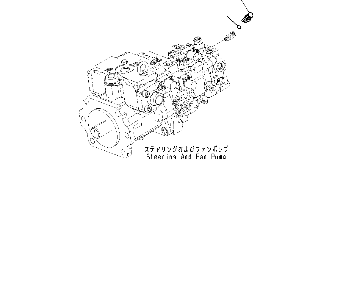 Komatsu parts book diagram for WD600-6R S/N 61001-UP: TORQUE CONVERTER AND TRANSMISSION, PM CLINIC PIPING (3/3)(#60001-)