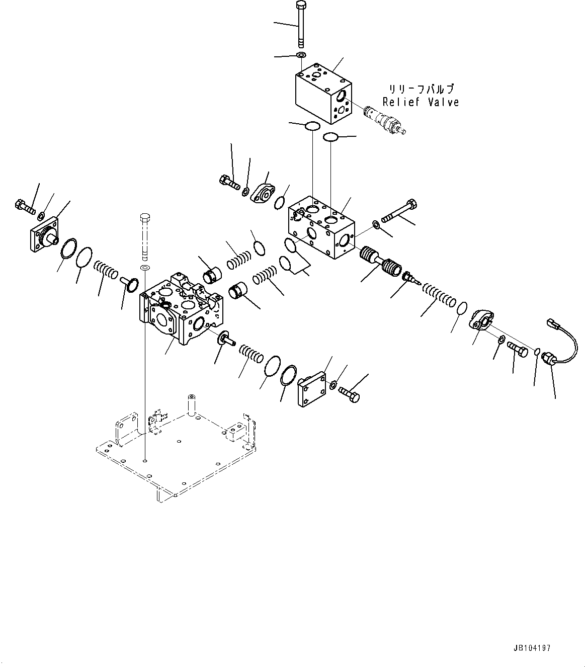Komatsu parts book diagram for WD600-6R S/N 61001-UP: TORQUE CONVERTER AND TRANSMISSION, DIVERTER VALVE(#60001-)
