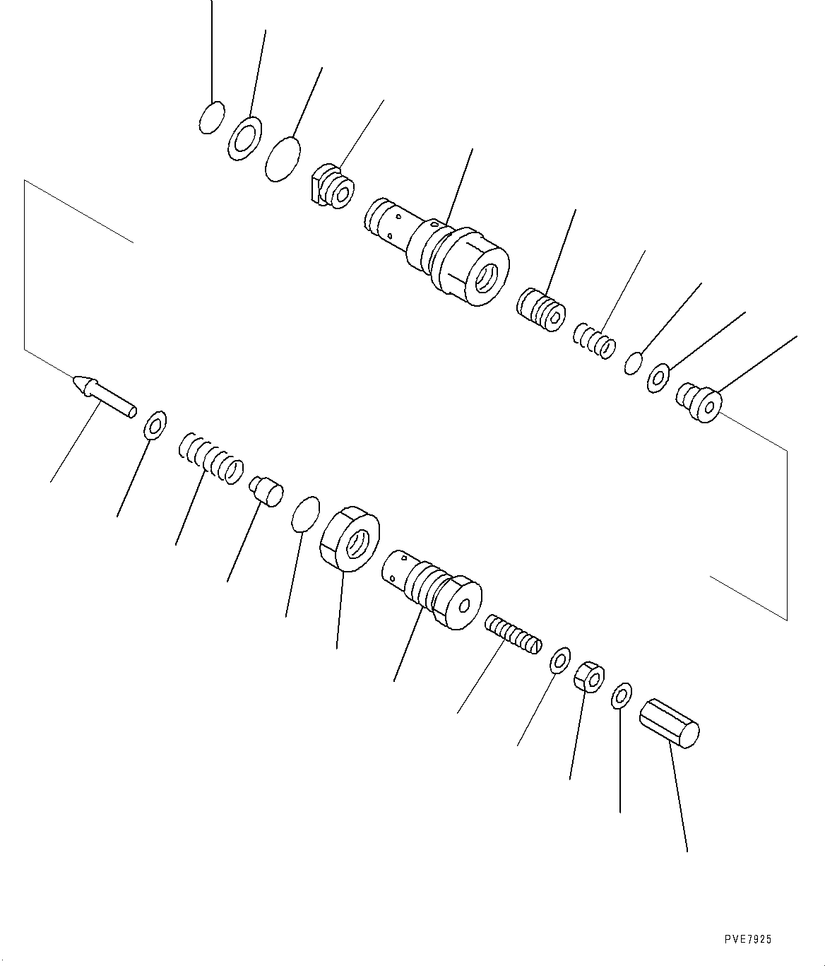 Komatsu parts book diagram for WD600-6R S/N 61001-UP: TORQUE CONVERTER AND TRANSMISSION, RELIEF VALVE(#60001-)