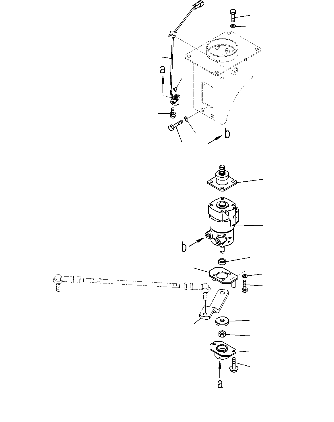 Komatsu parts book diagram for WD600-6R S/N 61001-UP: FLOOR, STEERING COLUMN(#60001-)