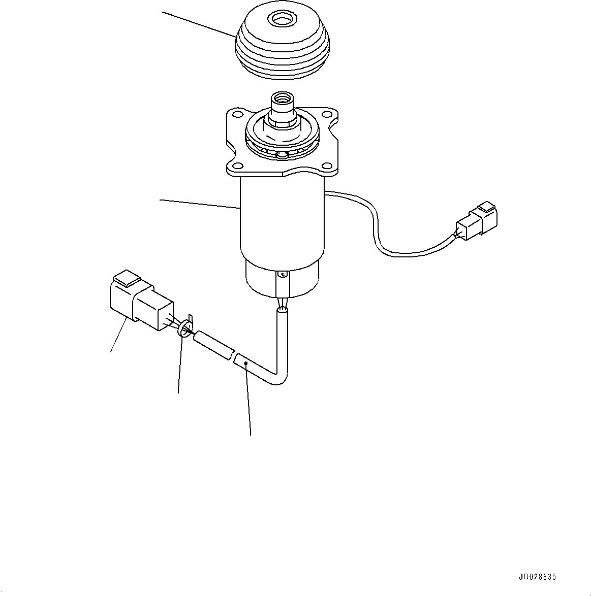 Komatsu parts book diagram for WD600-6R S/N 61001-UP: FLOOR, ELECTRIC LEVER(#60001-)