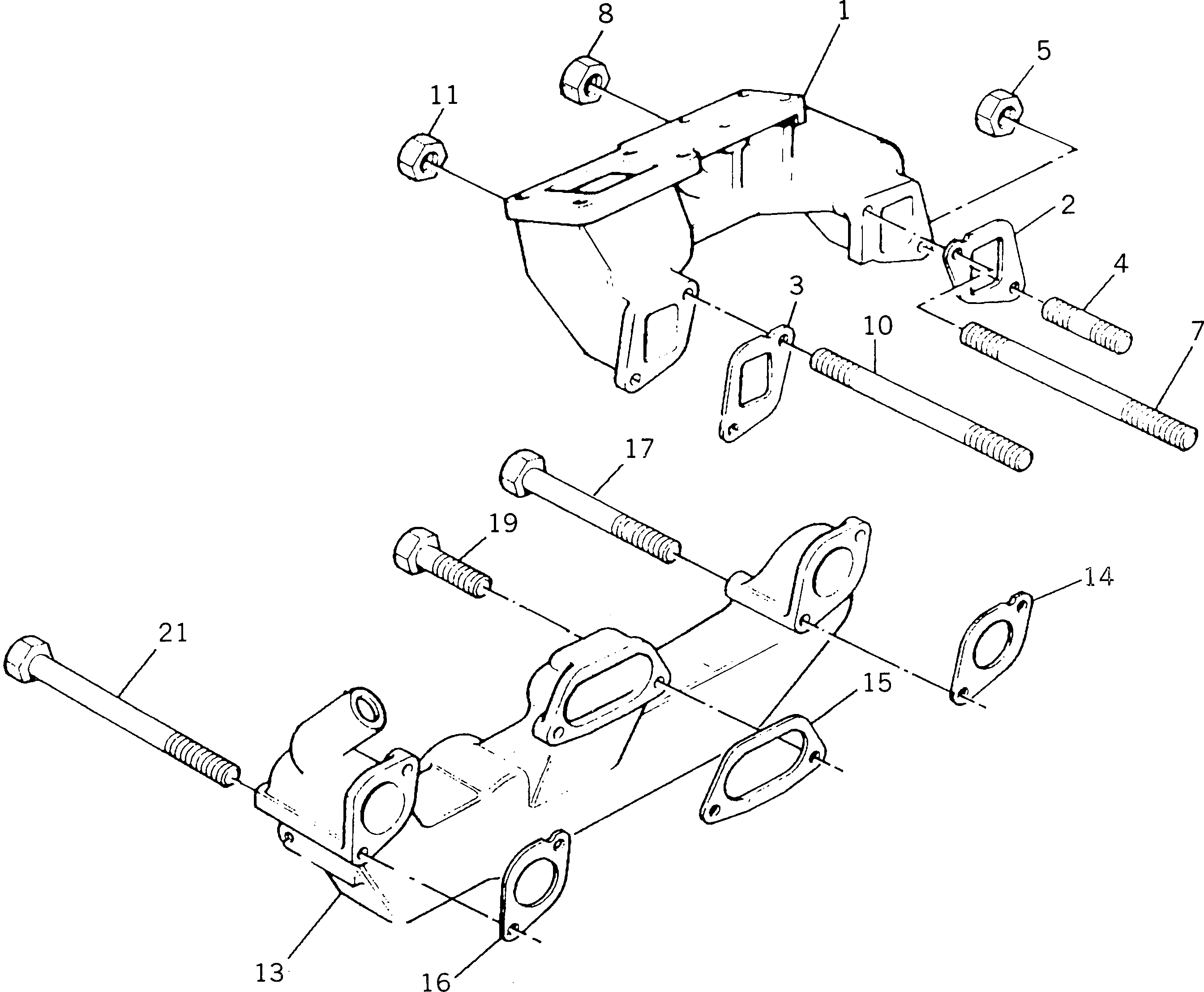 Engines Komatsu / 1004-4TLR S/N U604351W-UP(1004-4tu) / MANIFOLDS(030060 : 0131)