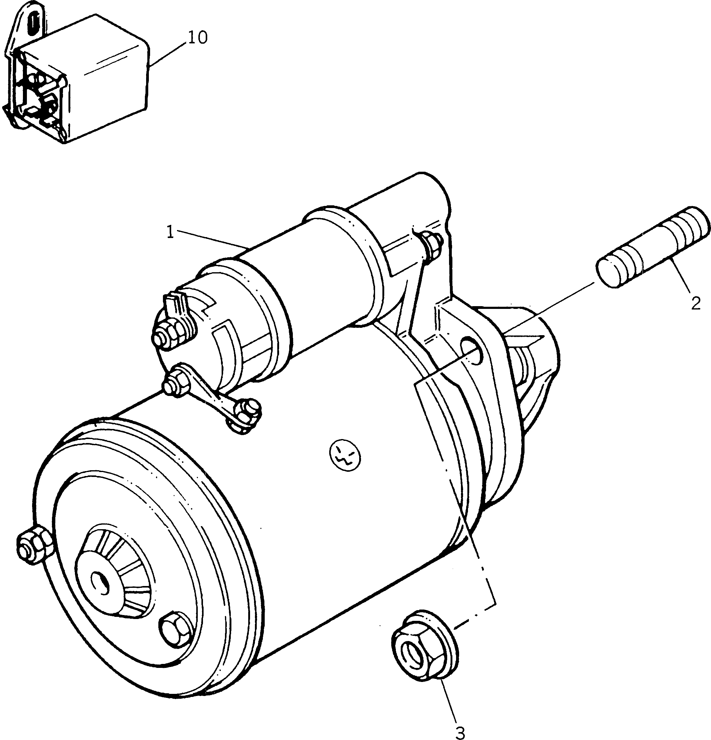 Engines Komatsu / 1004-4TLR S/N U604351W-UP(1004-4tu) / STARTING MOTOR AND MOUNTING(180020 : 0621)