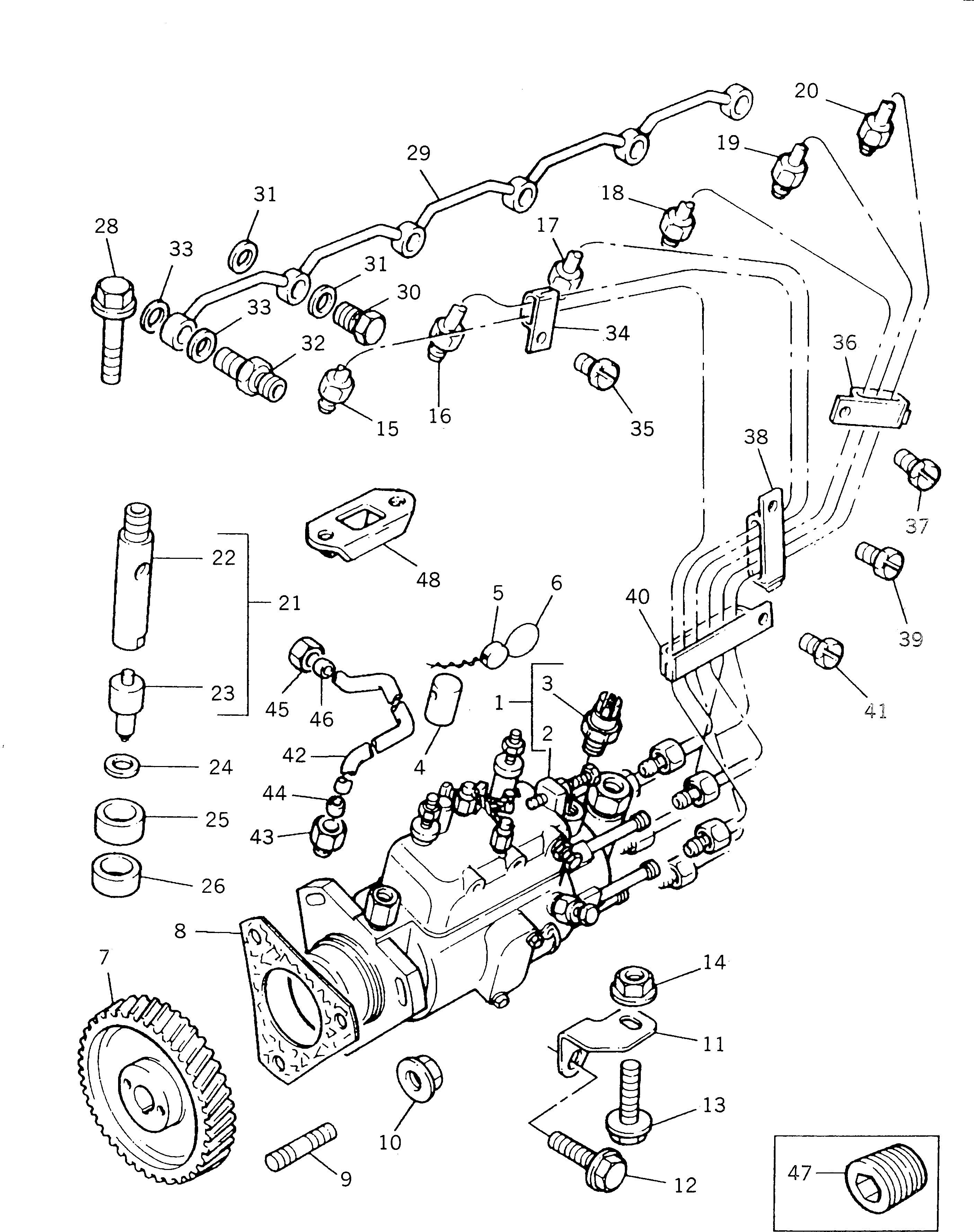 Engines Komatsu / 1006-6TLR S/N U545837W-UP(1006-61u) / FUEL INJECTION EQUIPMENT (1/2)(120010 : 0401)