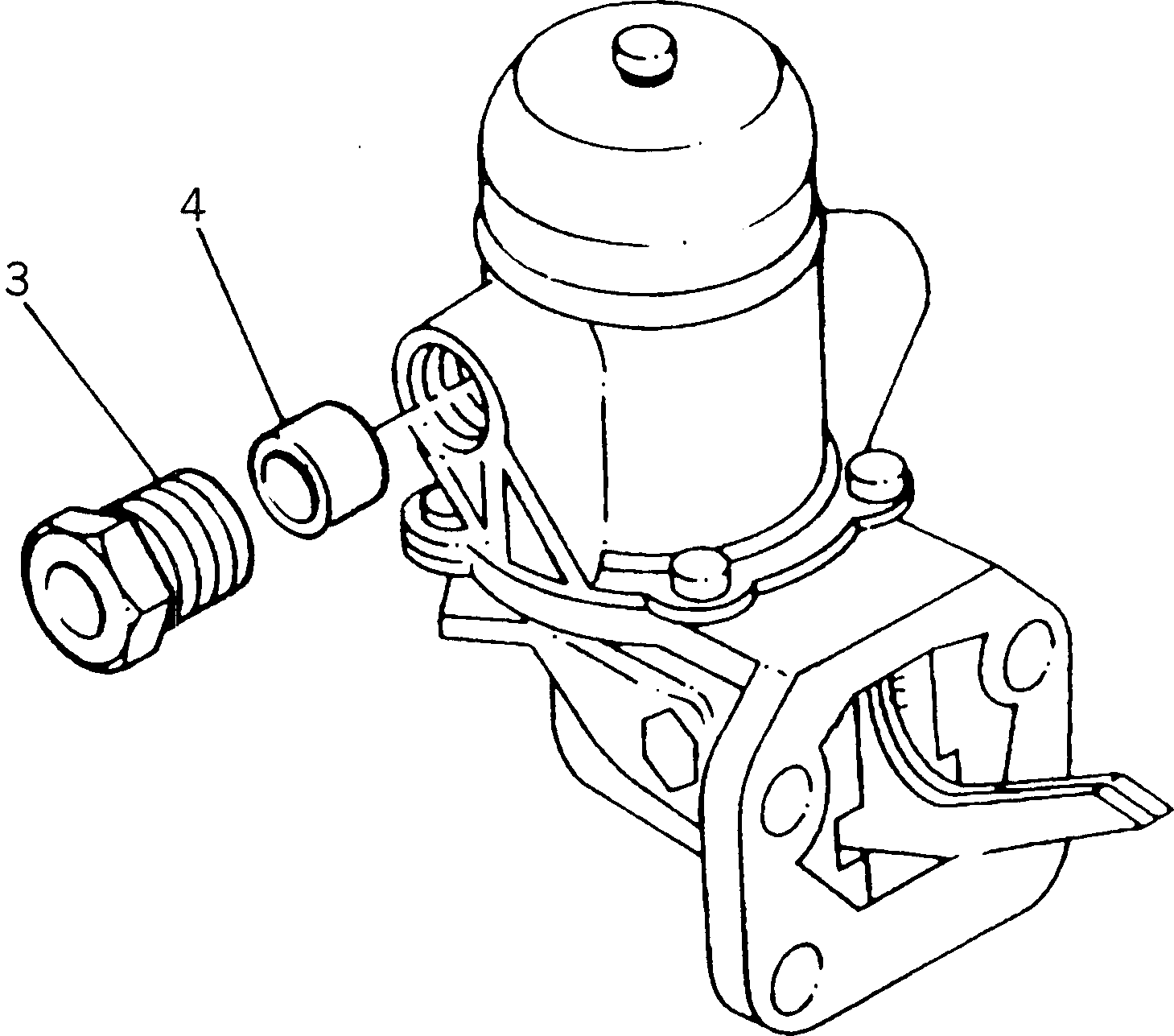 Engines Komatsu / 1006-6TLR S/N U545837W-UP(1006-61u) / LIFT PUMP MOUNTING(#.-)(120080 : 0419A)