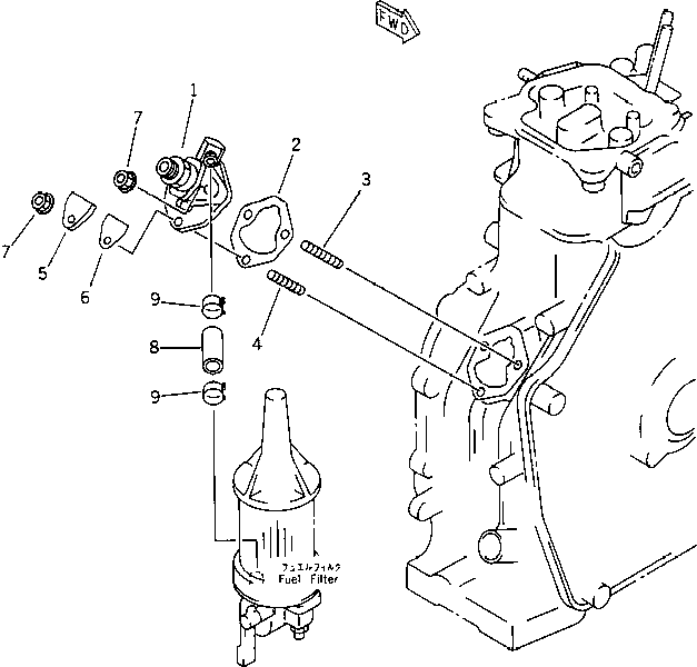 Engines Komatsu / 1D75-1A S/N 00100-UP(1d75-1ar) / FUEL INJECTION PUMP AND PIPING(120010 : 0401)
