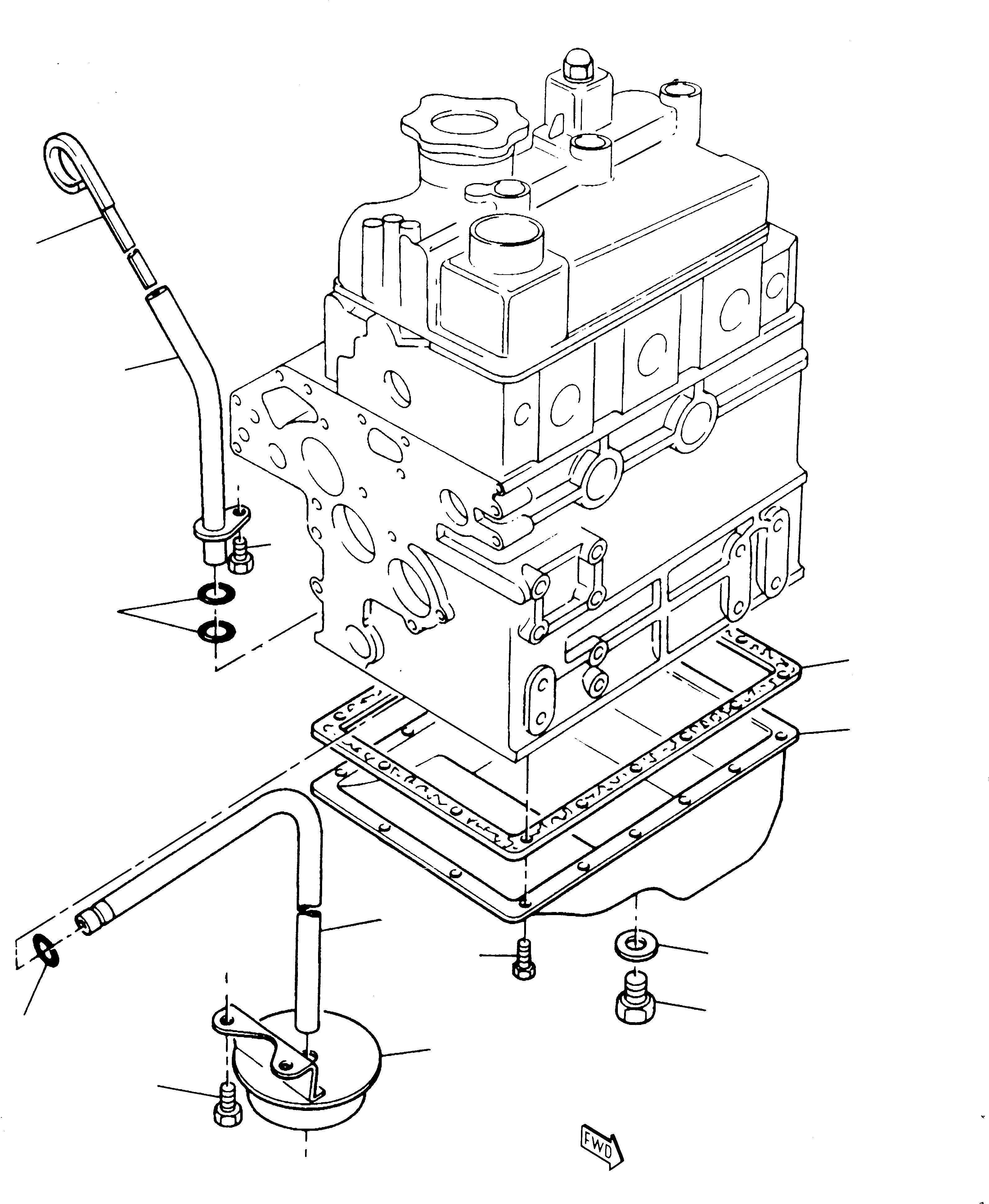 Excavators Komatsu / 222 S/N 22201043-Up(222) / LUBRICATING OIL SUMP(A-0090 : 1090)