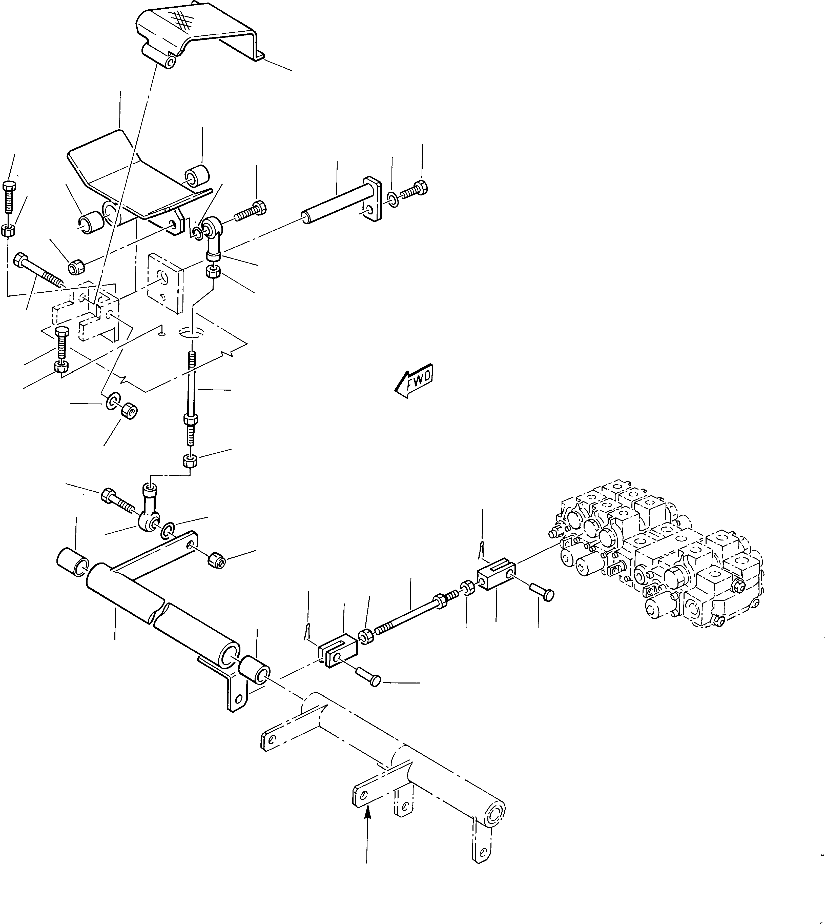 Excavators Komatsu / 222 S/N 22201043-Up(222) / BOOM SWING CONTROL PEDAL(E-0070 : 5070)