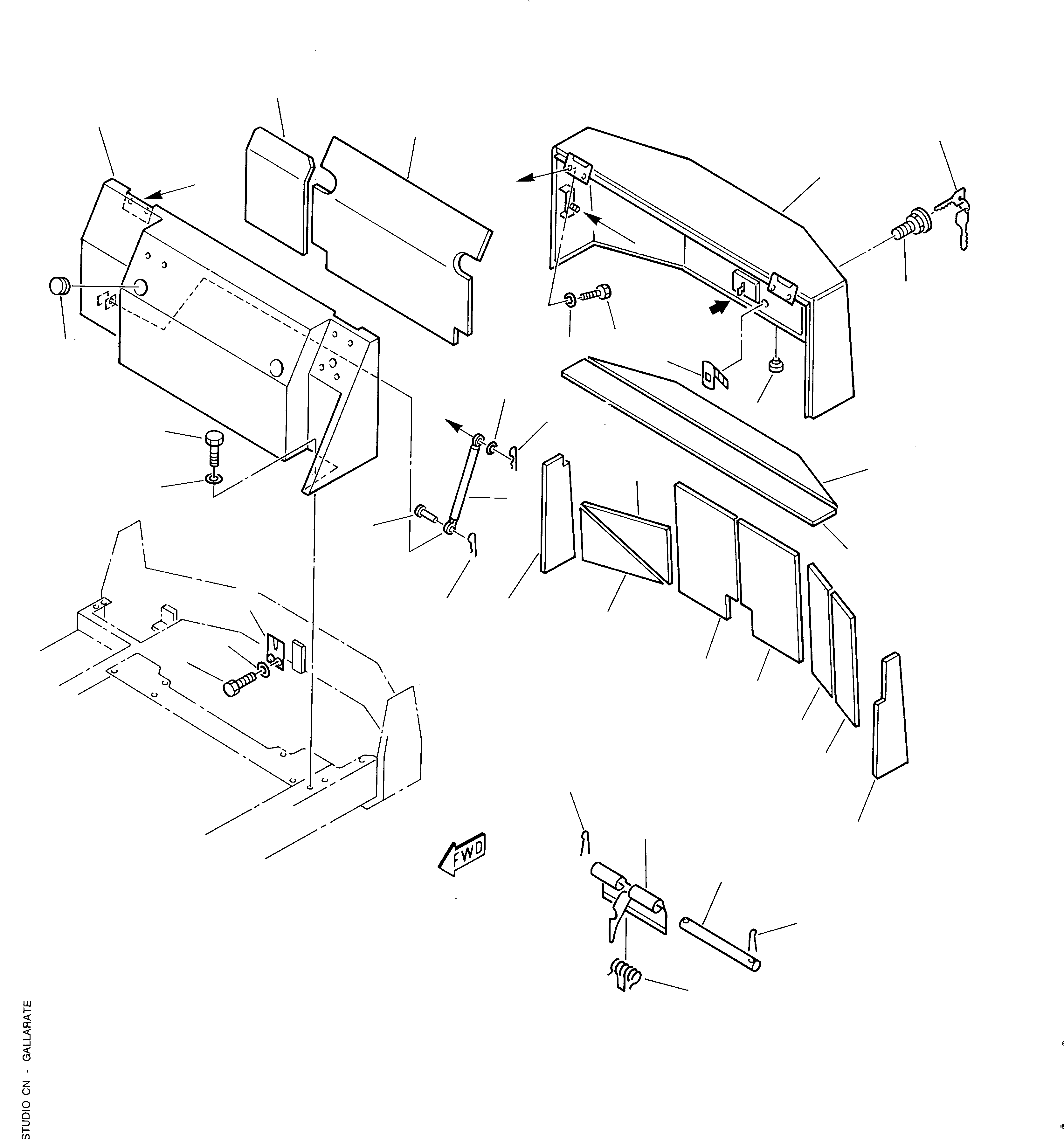 Excavators Komatsu / 222 S/N 22201043-Up(222) / MACHINE CAB(F-0010 : 6010)