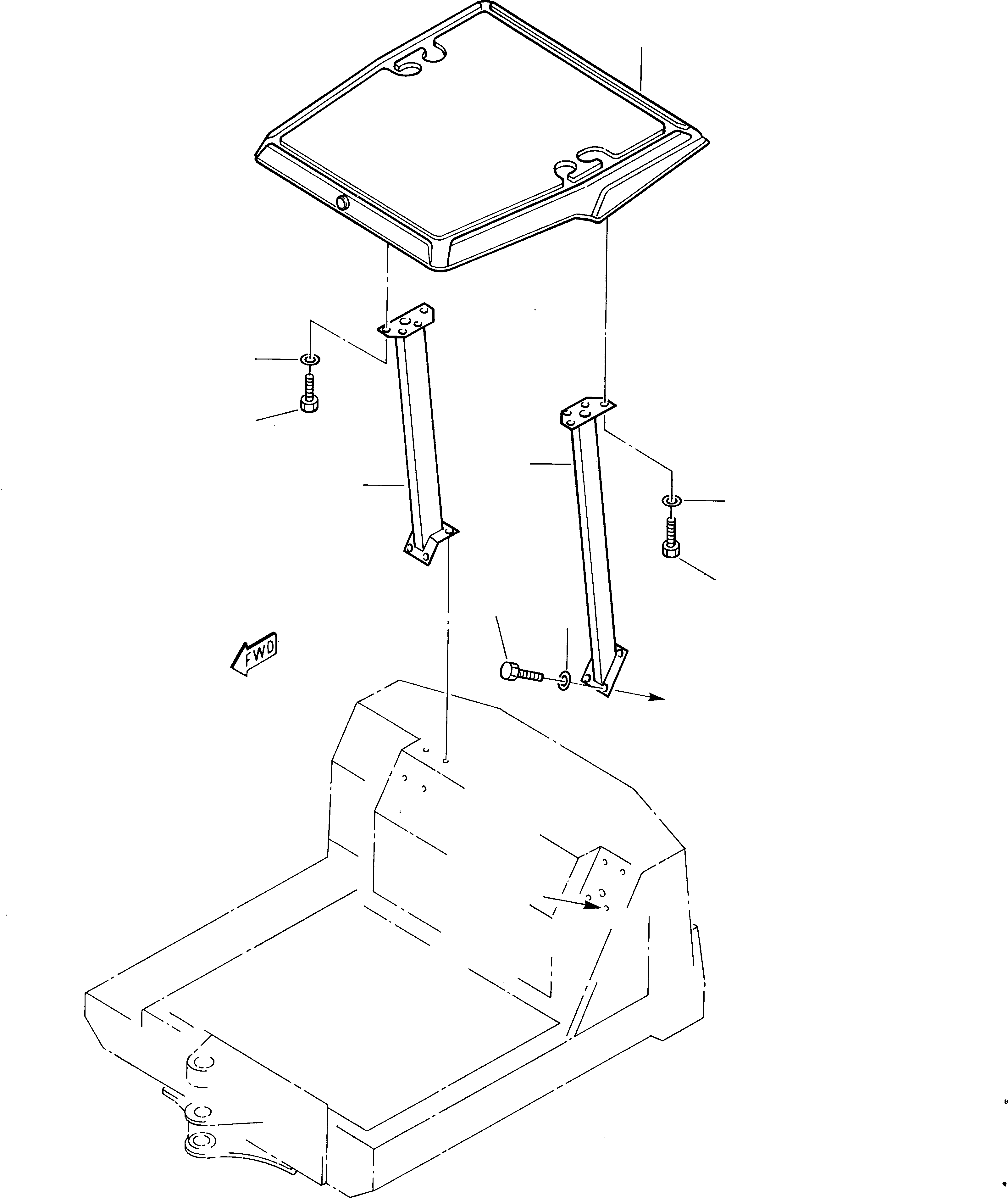 Excavators Komatsu / 222 S/N 22201043-Up(222) / CANOPY(F-0030 : 6030)