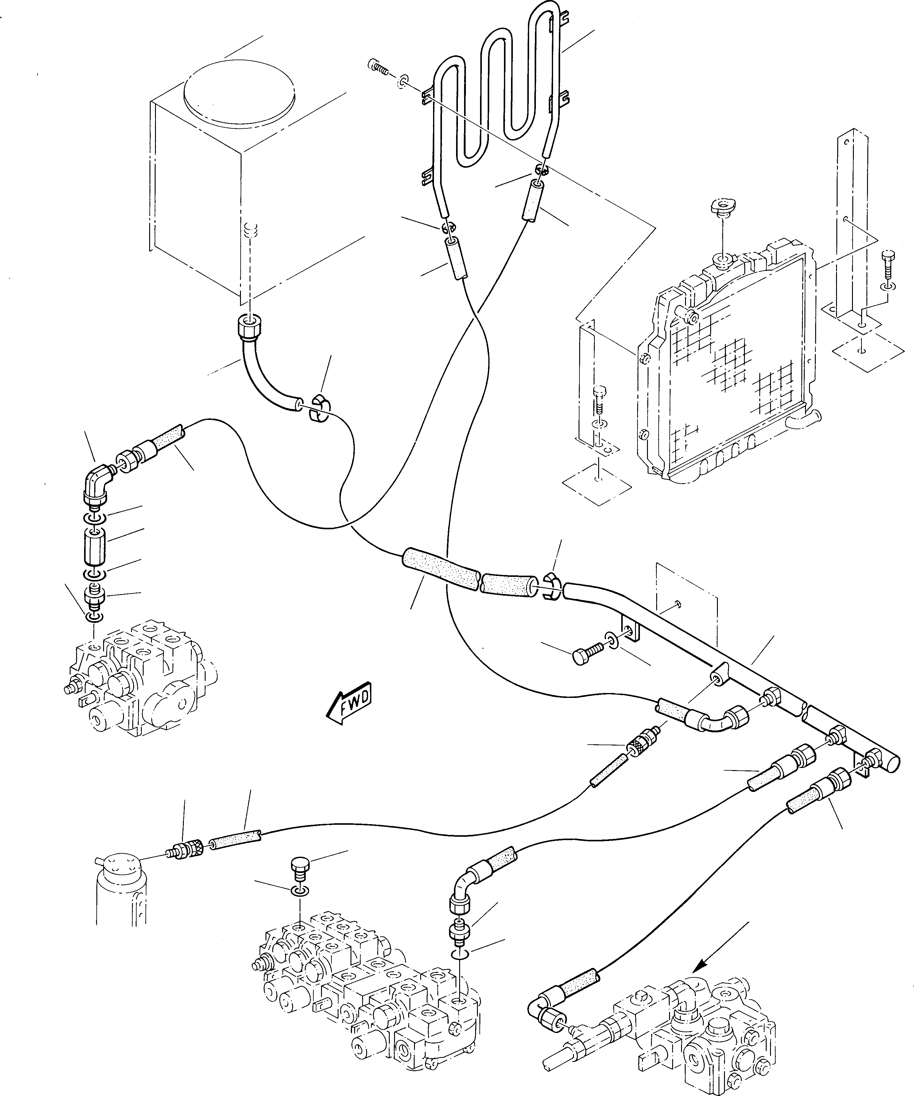 Excavators Komatsu / 222 S/N 22201043-Up(222) / HYDRAULIC PIPING (RETURN LINE)(G-0120 : 7111)