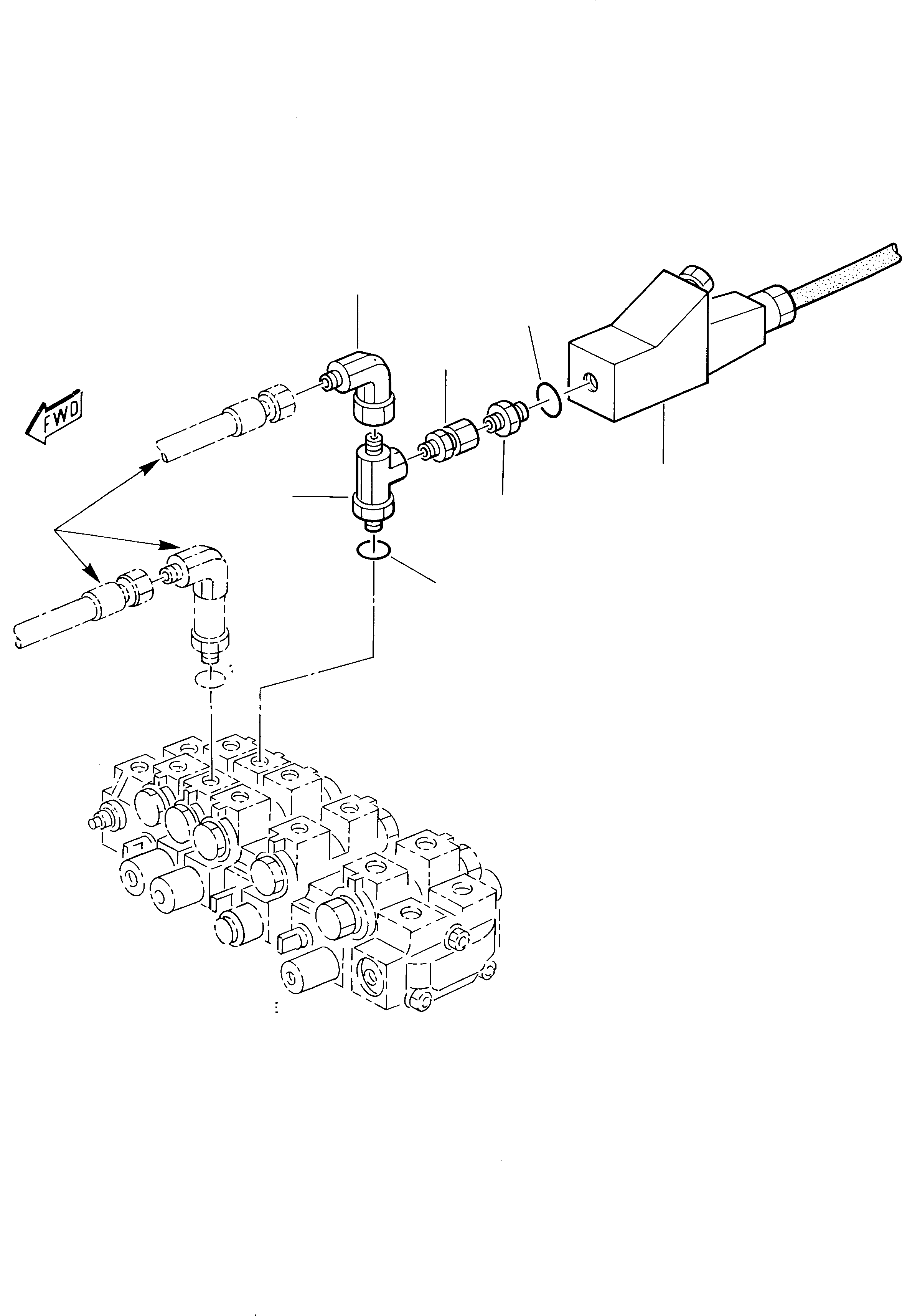 Excavators Komatsu / 245 S/N 24500007-Up(245) / HYDRAULIC PIPING (BOOM CYLINDER LINE) (TBG VERSION)(G-0260 : 7260)