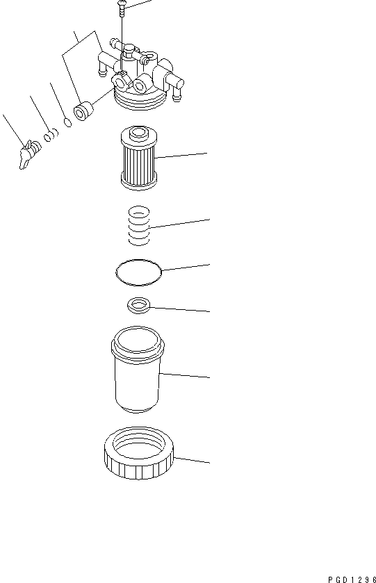 Engines Komatsu / 3D68E-3G S/N 03402-UP(3d68e-5r) / FUEL FILTER(030220 : A4110-B0A1)