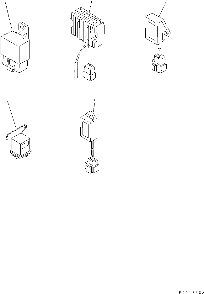 Engines Komatsu / 3D68E-3G S/N 03402-UP(3d68e-5r) / ELECTRICAL PARTS (FORWERDED INDIVIDUALLY PARTS)(030320 : A9610-A0A1)