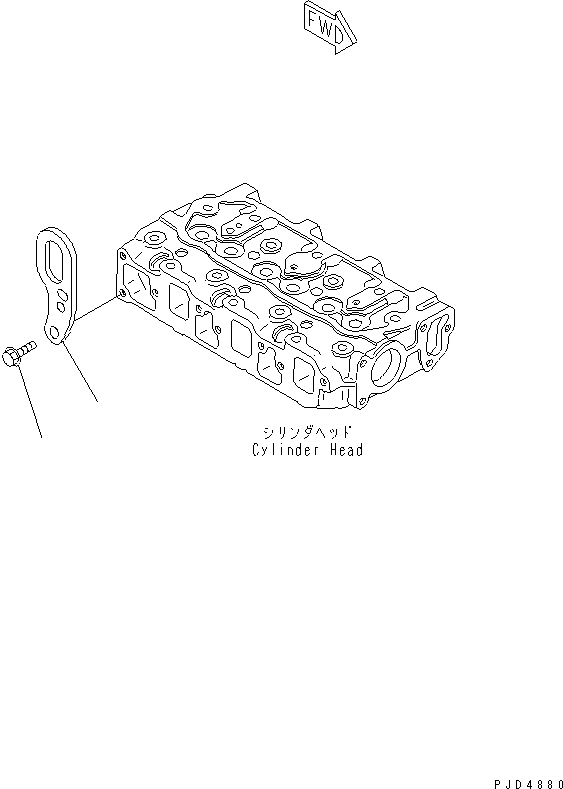 Engines Komatsu / 3D68E-3K S/N 03402-UP(3d68e-7r) / REAR HANGER(#30001-)(030030 : A1050-A0A2)