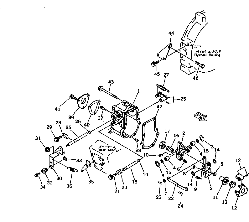 Engines Komatsu / 3D72-2B S/N 00101-UP(3d72-2bc) / GOVERNOR CONTROL(120020 : 0407)