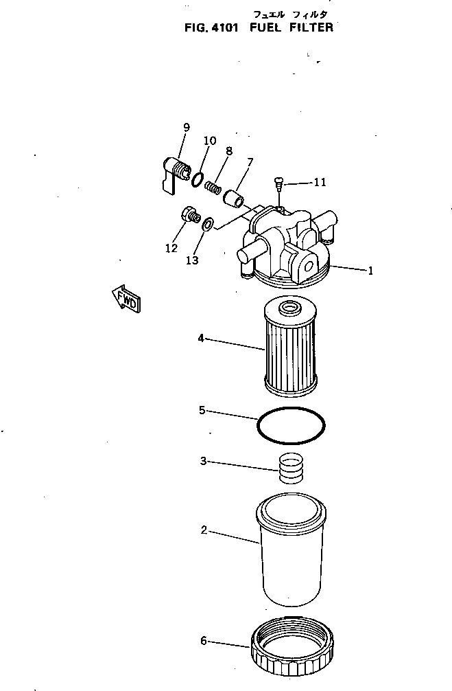 Engines Komatsu / 3D72-2C S/N 01210-UP(3d72-2cr) / FUEL FILTER(120030 : 4101)