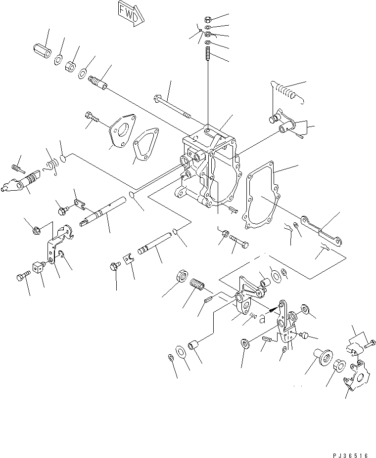 Engines Komatsu / 3D72-2G S/N 02519-UP(3d72-2gc) / GOVERNOR CONTROL(#03753-)(120030 : 0408)