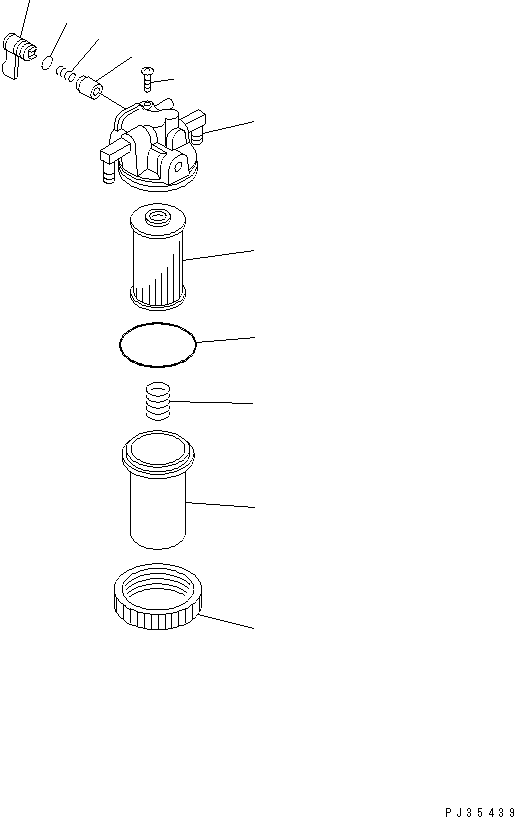 Engines Komatsu / 3D72-2G S/N 02519-UP(3d72-2gc) / FUEL FILTER(#03753-)(120040 : 0412)