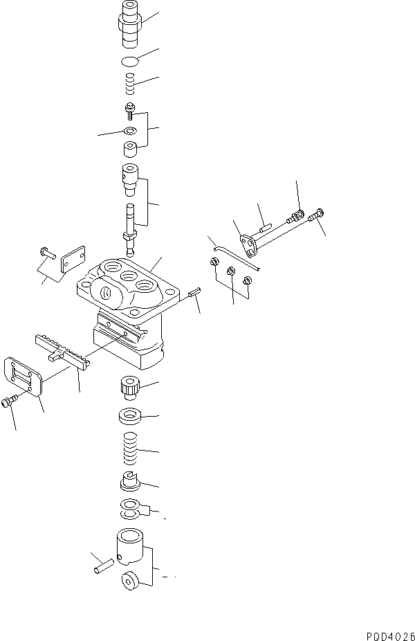 Engines Komatsu / 3D74E-N3A S/N 00102-UP(3d74e-nr) / FUEL INJECTION PUMP (PUMP) (INNER PARTS)(030230 : A4010-B0A1)