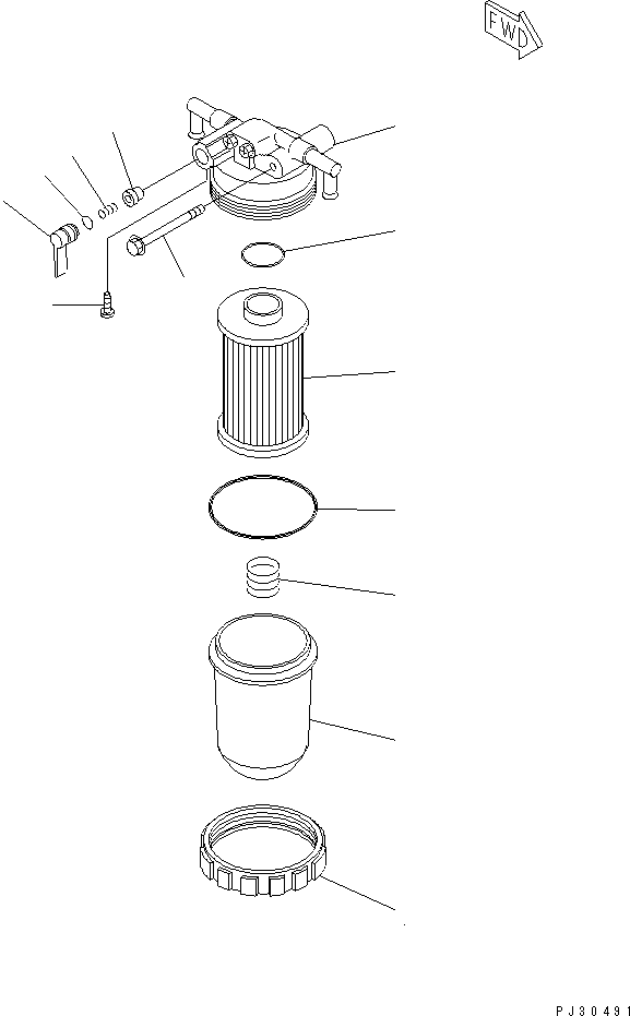 Engines Komatsu / 3D78-1A S/N 00101-UP(3d78-1ac) / FUEL FILTER(#00101-00765)(120020 : 0411)