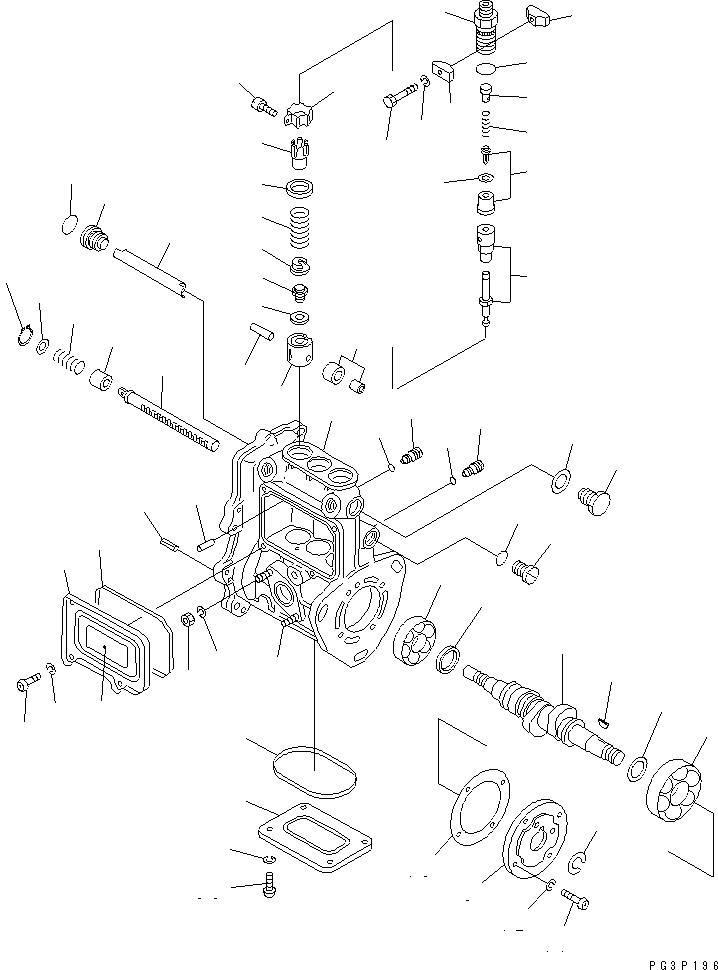 Engines Komatsu / 3D78-1D S/N 01589-UP(3d78-1dc) / FUEL INJECTION PUMP(#01589-06462)(120040 : 0451)