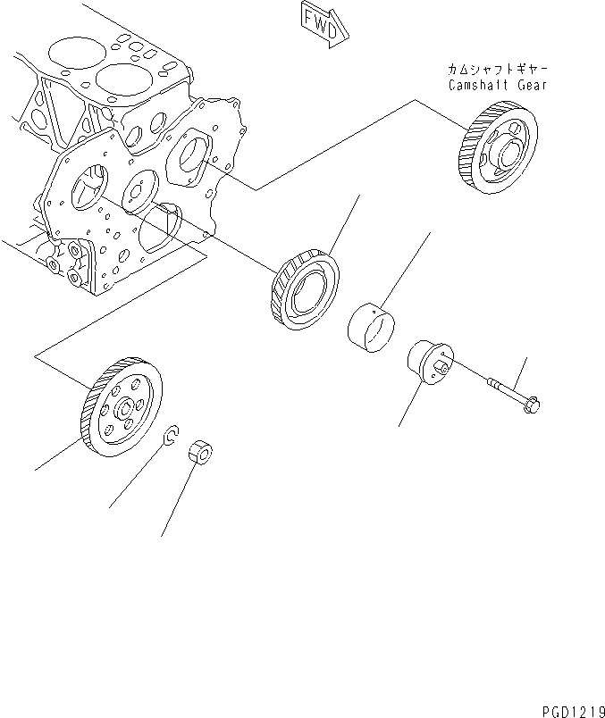 Engines Komatsu / 3D82AE-3F S/N 04840-UP(3d82ae-r) / DRIVE GEAR(030110 : A2050-A0A1)