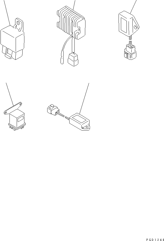 Engines Komatsu / 3D82AE-3F S/N 04840-UP(3d82ae-r) / ELECTRICAL PARTS (FORWERDED INDIVIDUALLY PARTS)(030350 : A9610-A0A1)