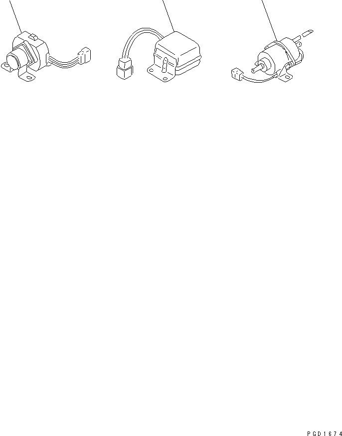 Engines Komatsu / 3D84-1H S/N 18873-UP(3d84-1hc) / SAFETY RELAY AND THERMOSTART TIMER(180030 : 0631)