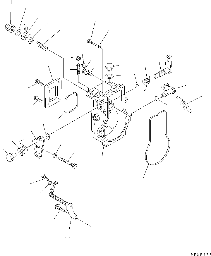 Engines Komatsu / 3D84E-3E S/N 03098-UP(3d84e-5c) / FUEL INJECTION PUMP (GOVERNOR) (1/2)(120070 : 0461)