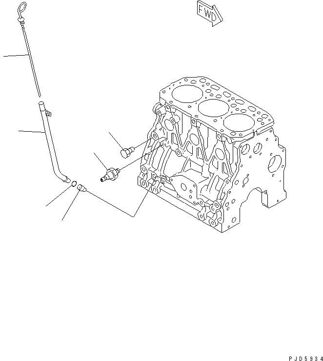 Engines Komatsu / 3D84E-3Q S/N 05993-UP(3d84e-ar) / CYLINDER BLOCK ACCESSORY(#32067-)(030100 : A2011-A0A3)