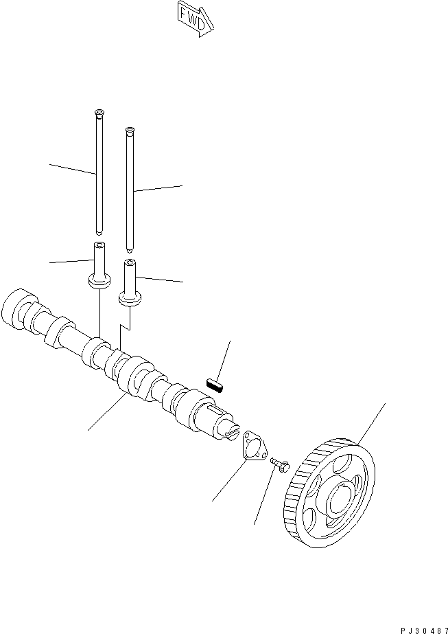 Engines Komatsu / 3D84N-2H S/N 03157-UP(3d84n-0c) / CAMSHAFT AND TAPPET(060070 : 0241)