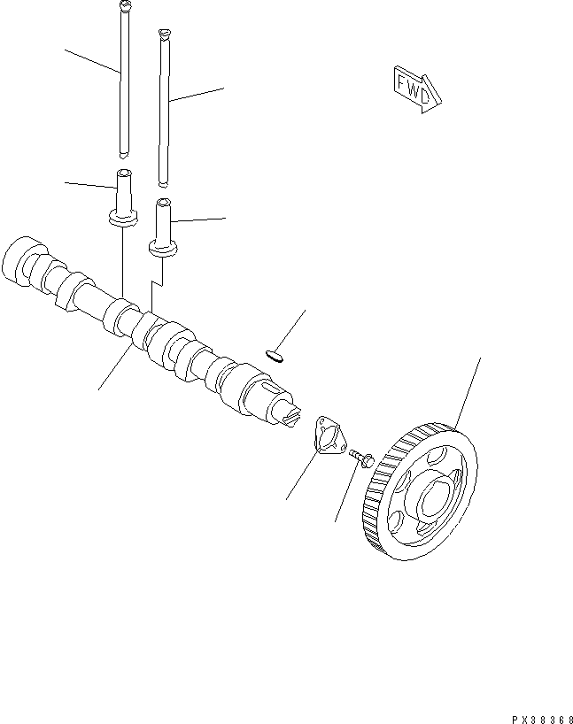 Engines Komatsu / 3D84N-2FA S/N 17493-UP(3d84n-2c) / CAMSHAFT AND TAPPET(060070 : 0241)