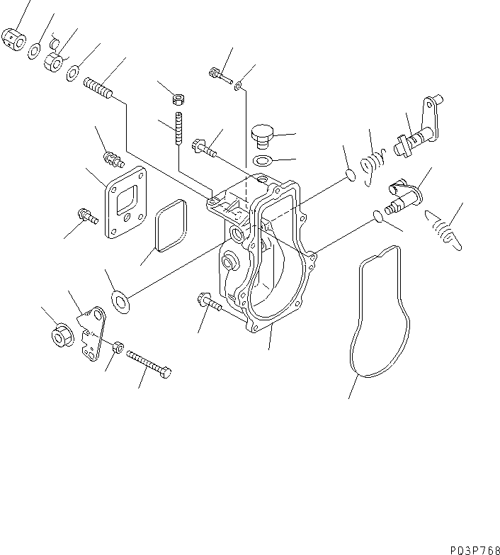 Engines Komatsu / 3D84N-2B S/N 26135-UP(3d84n-6r) / FUEL INJECTION PUMP (GOVERNOR) (1/2)(120080 : 0461)