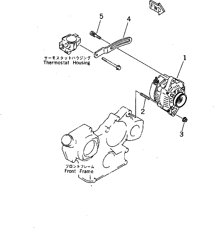 Engines Komatsu / 3D84N-2L S/N 25470-UP(3d84n-8r) / ALTERNATOR AND MOUNTING(180010 : 0601)