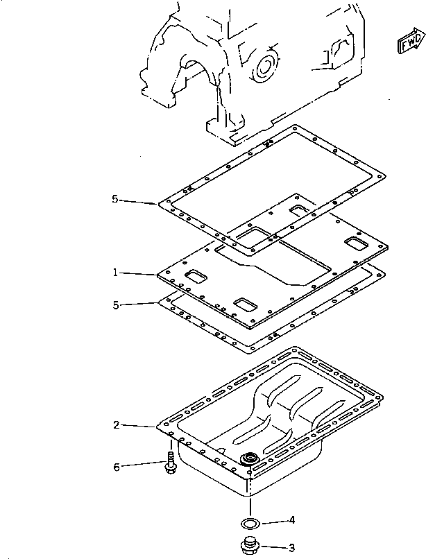 Engines Komatsu / 3D95S-W-1D S/N 12209-UP(3d95s-0r) / OIL PAN(#18306-)(060050 : 0211B)
