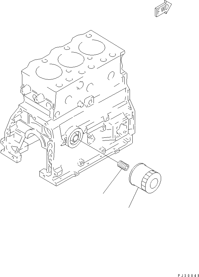 Engines Komatsu / 3D95S-W-1B S/N 10001-UP(3d95s-2c) / LUBRICATING OIL FILTER(090020 : 0311)