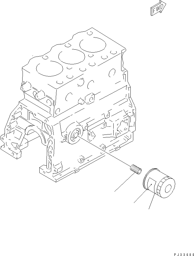 Engines Komatsu / 3D95S-W-1C S/N 10467-UP(3d95s-wc) / LUBRICATING OIL FILTER(090020 : 0311)