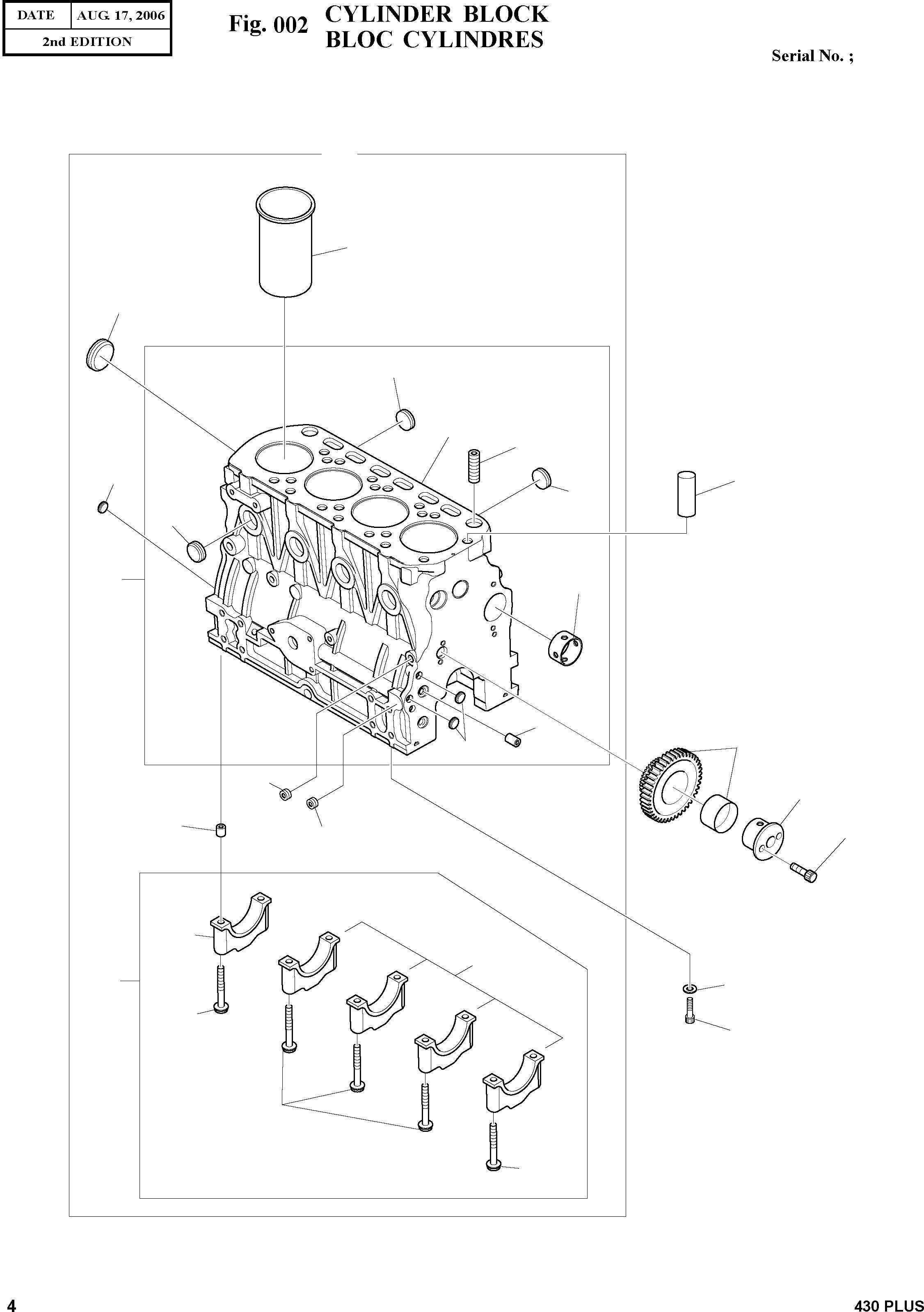 Other: DOOSAN-DAEWOO / 430 PLUS(430PLUS) / CYLINDER BLOCK(002 : 002)
