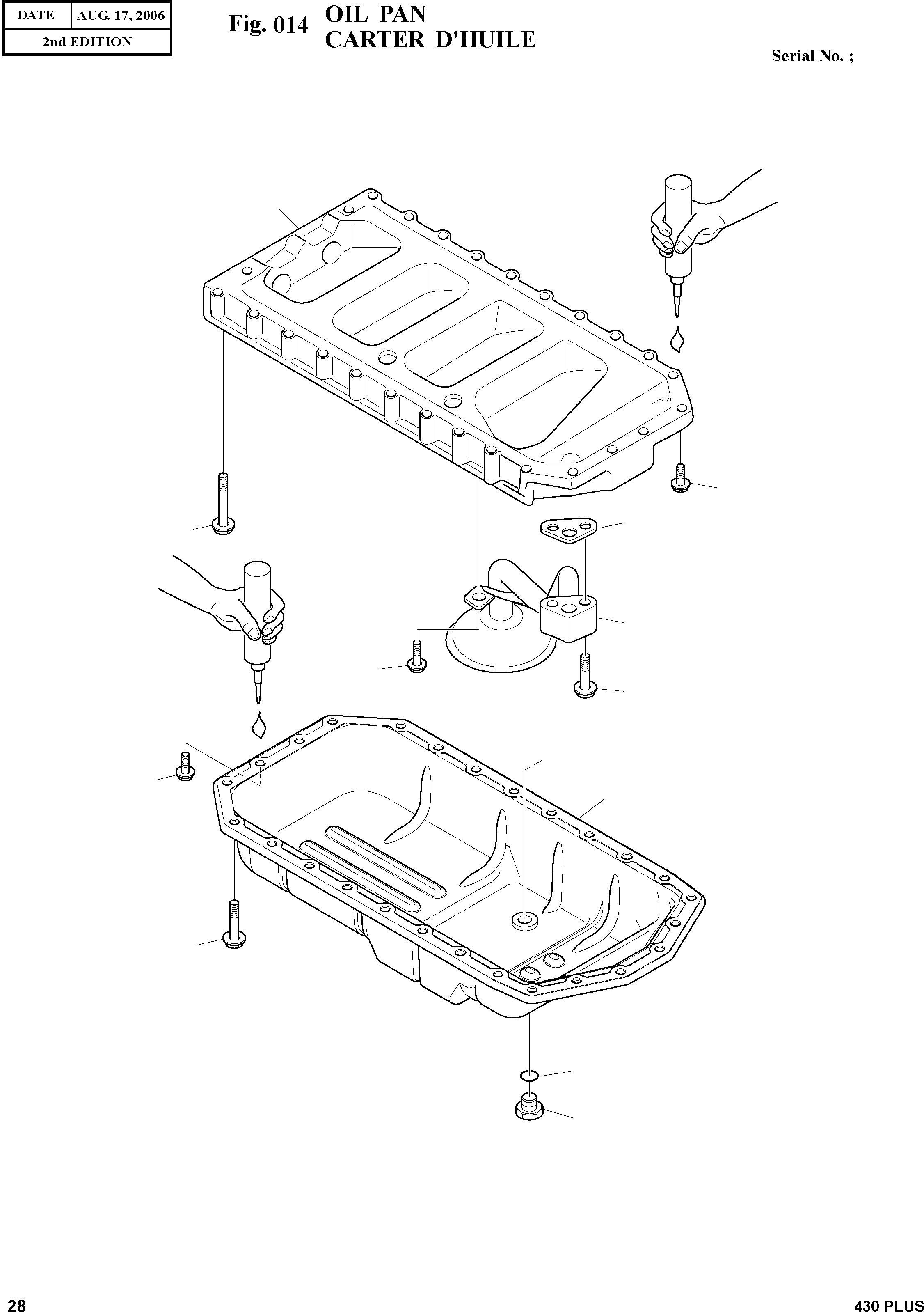 Other: DOOSAN-DAEWOO / 430 PLUS(430PLUS) / OIL PAN(014 : 014)