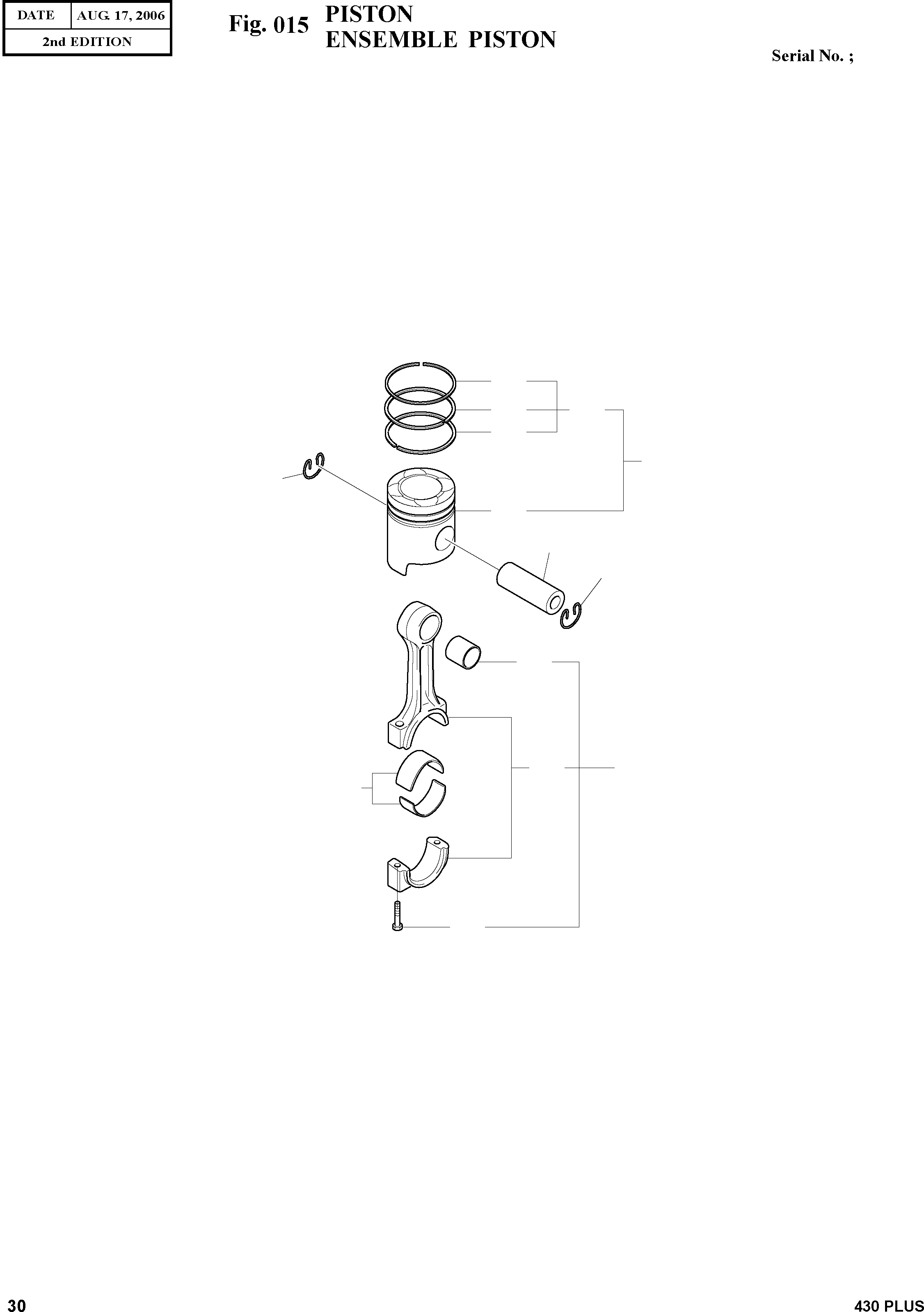 Other: DOOSAN-DAEWOO / 430 PLUS(430PLUS) / PISTON(015 : 015)