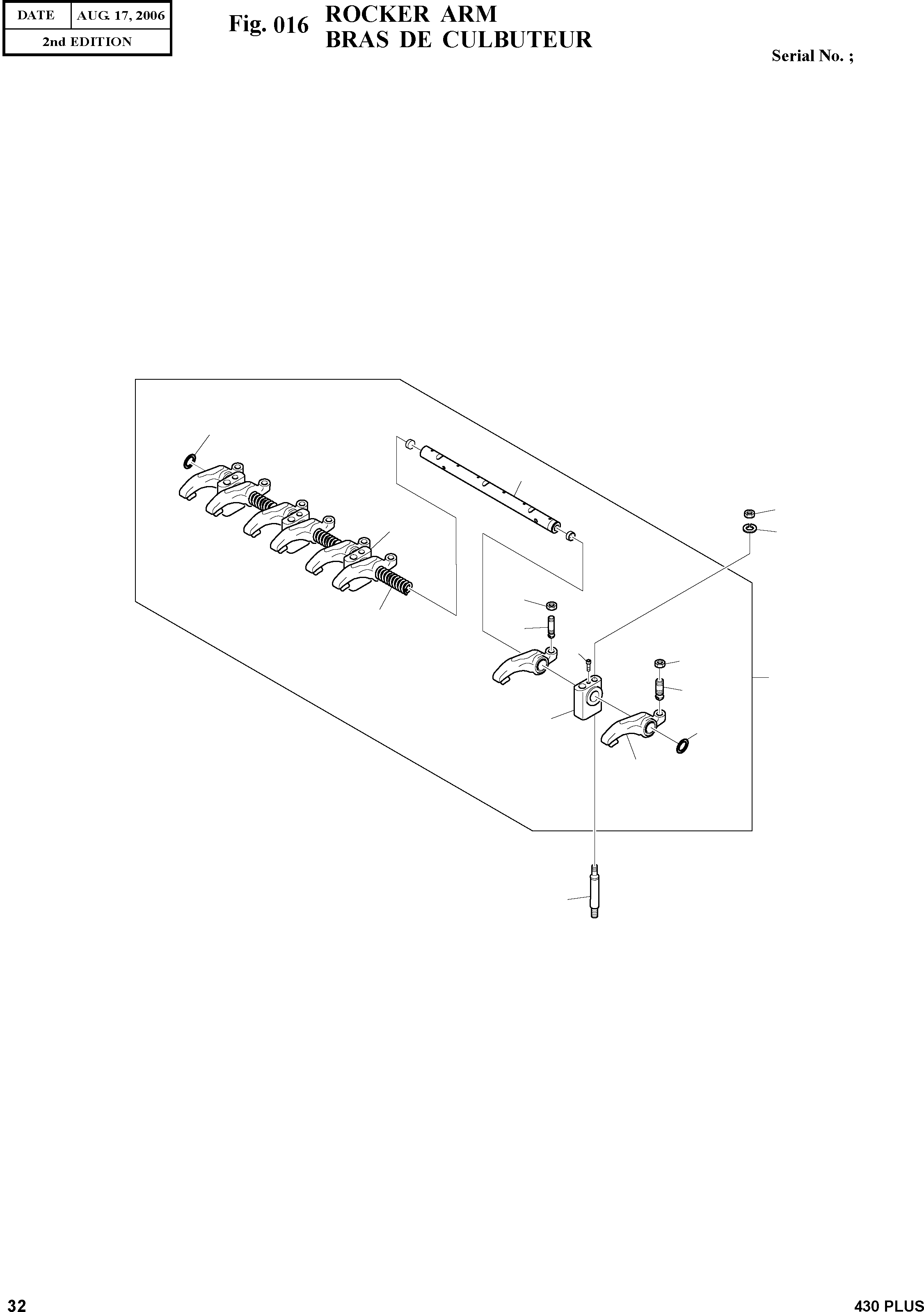 Other: DOOSAN-DAEWOO / 430 PLUS(430PLUS) / ROCKER ARM(016 : 016)