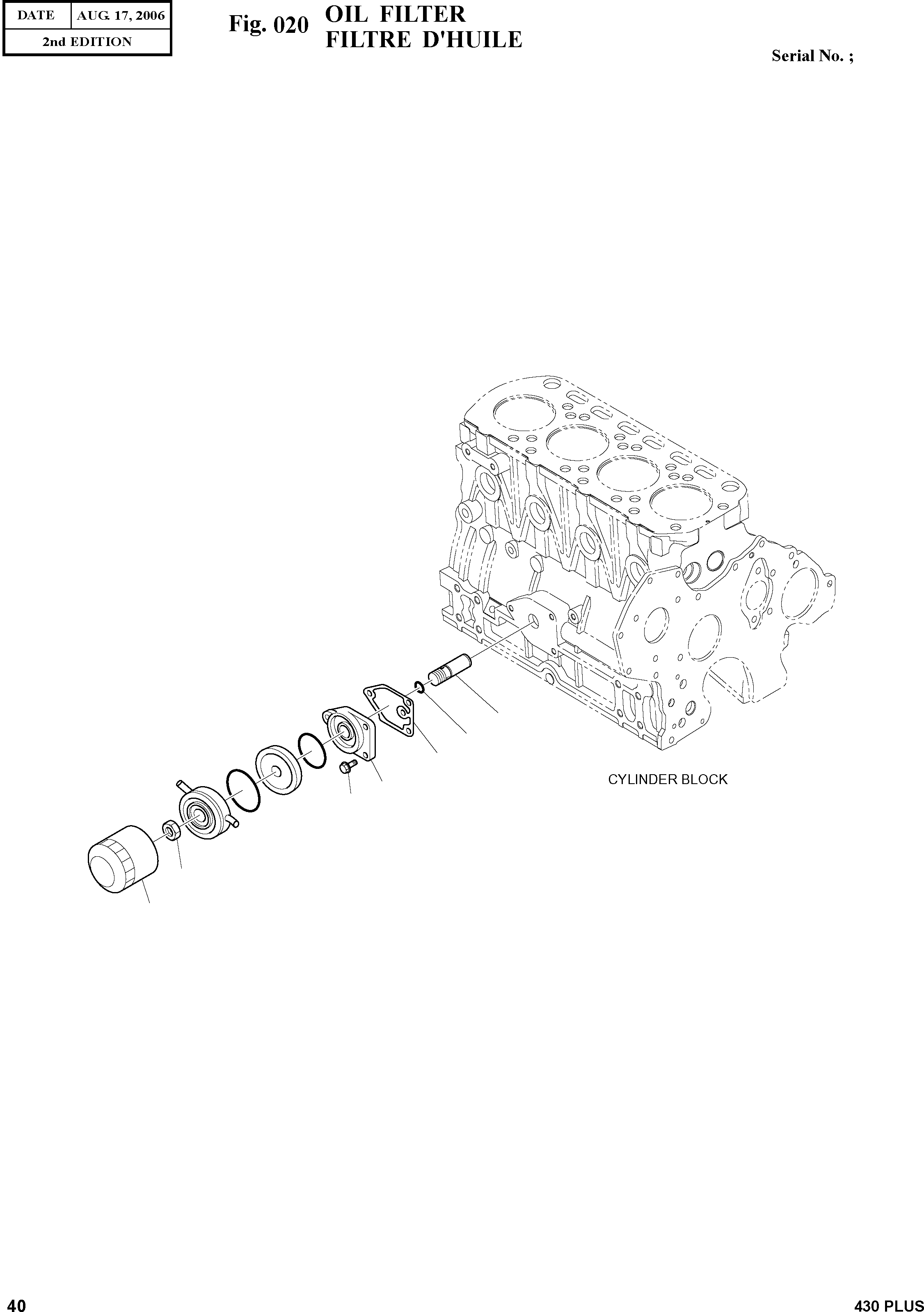 Other: DOOSAN-DAEWOO / 430 PLUS(430PLUS) / OIL FILTER(020 : 020)