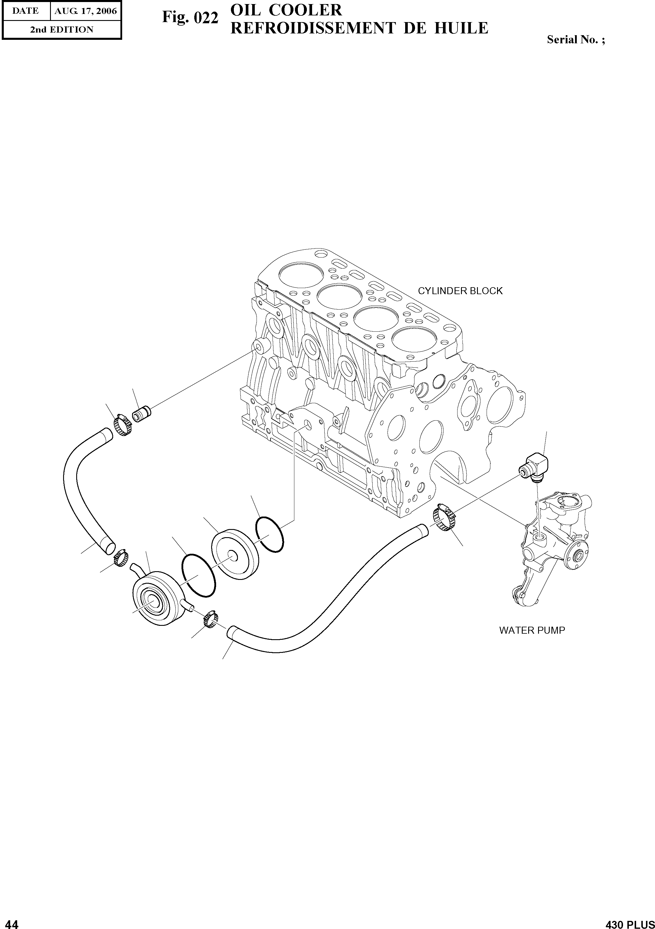 Other: DOOSAN-DAEWOO / 430 PLUS(430PLUS) / OIL COOLER(022 : 022)