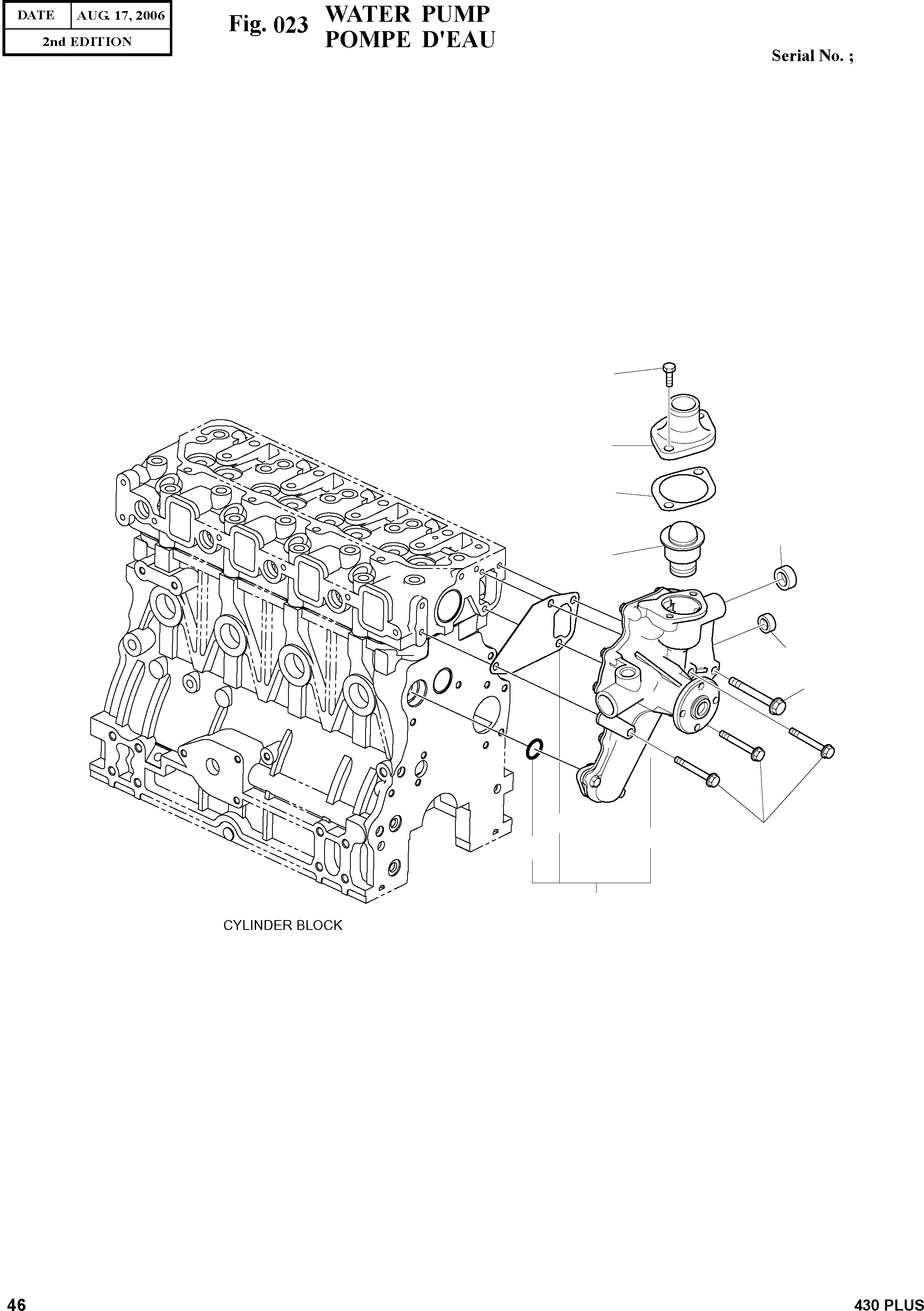 Other: DOOSAN-DAEWOO / 430 PLUS(430PLUS) / WATER PUMP(023 : 023)
