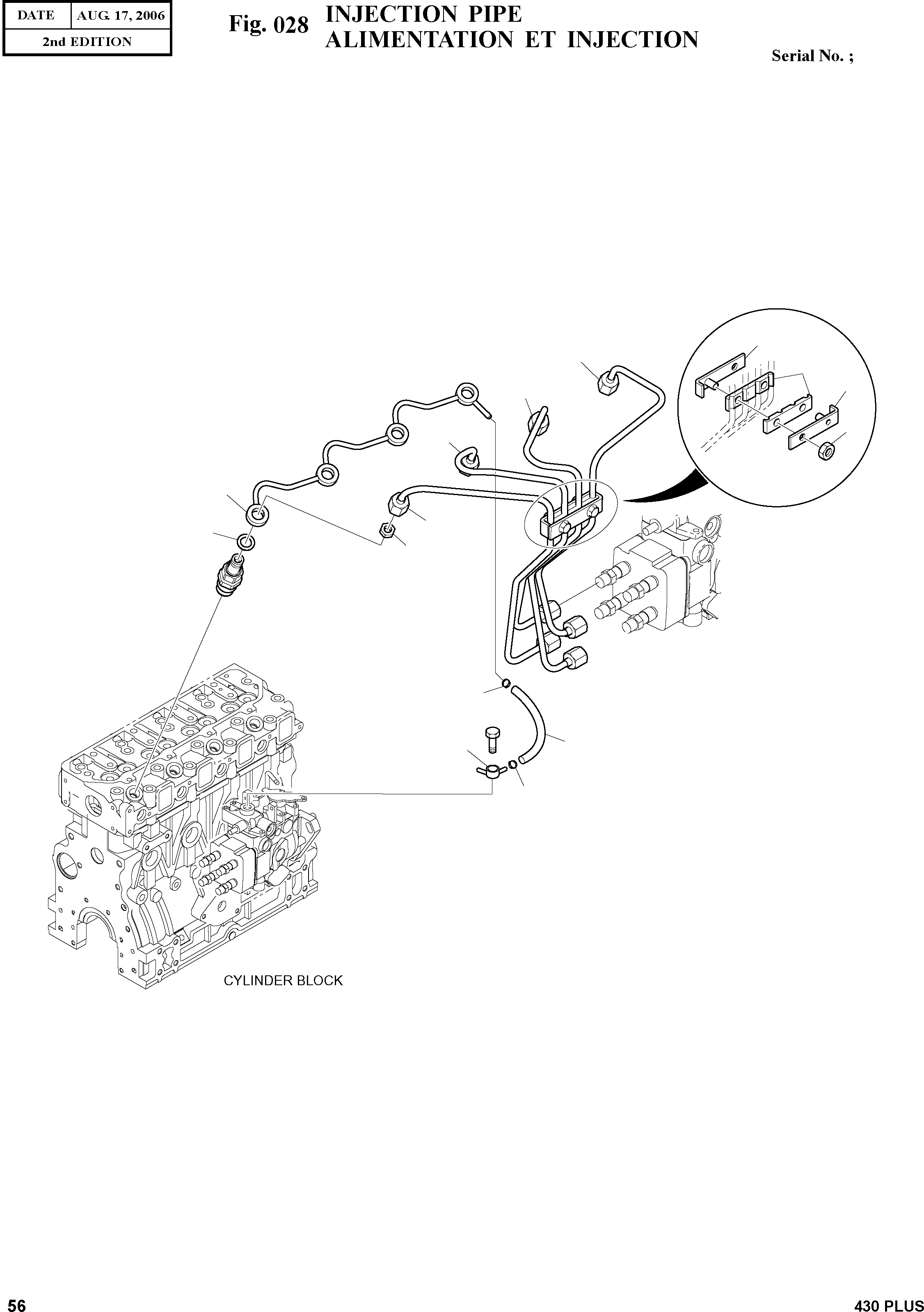 Other: DOOSAN-DAEWOO / 430 PLUS(430PLUS) / INJECTION PIPE(028 : 028)