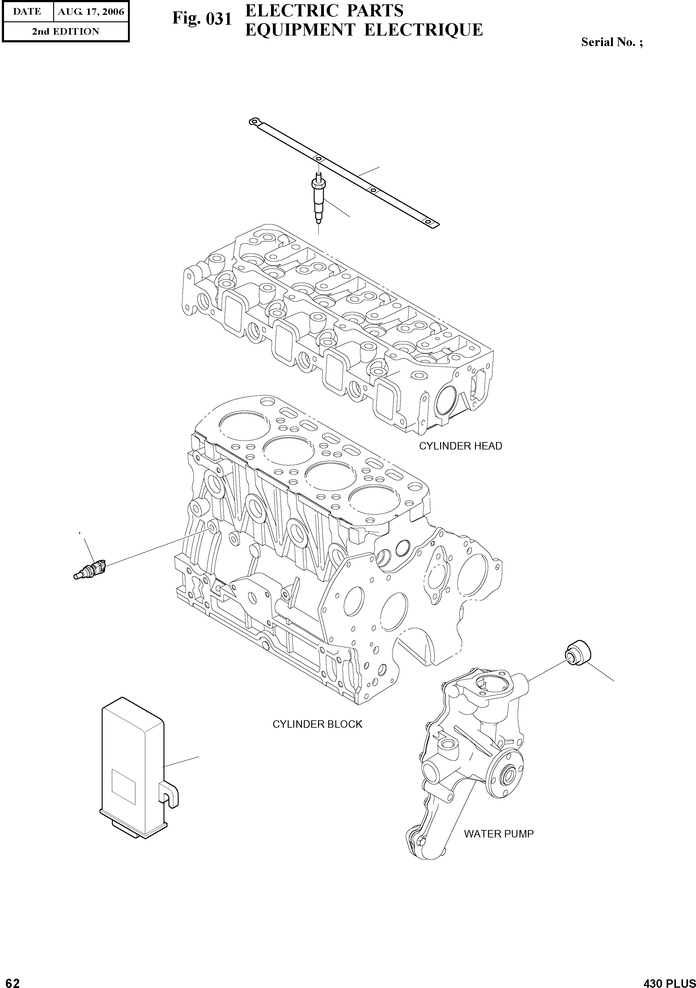Other: DOOSAN-DAEWOO / 430 PLUS(430PLUS) / ELECTRIC PARTS(031 : 031)